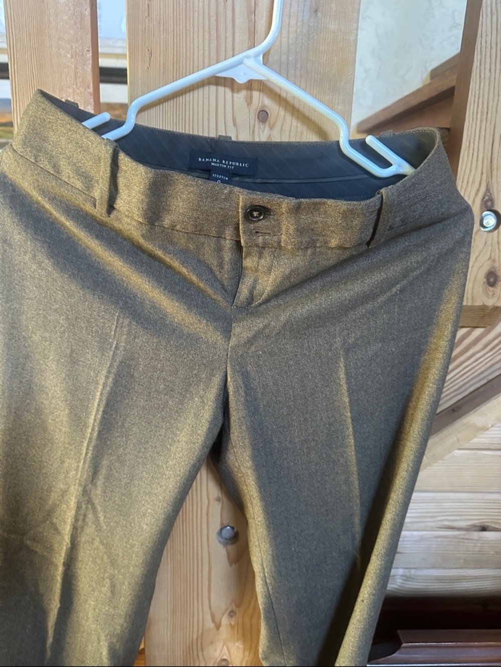 Banana Republic Olive-Green Dress Pants